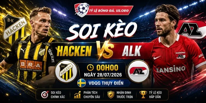 Soi kèo Hacken Vs Alk Lúc 00H00 Ngày 28/07 - VĐQG Thụy Điển